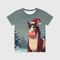 Футболка детская Уставшая лошадь, цвет: 3D-принт