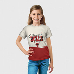 Футболка детская NBA Chicago Bulls vintage, цвет: 3D-принт — фото 2