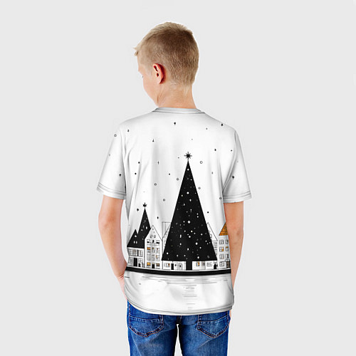 Детская футболка Новогодняя сказочная лошадка / 3D-принт – фото 4