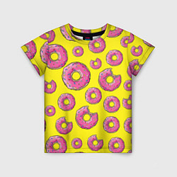 Футболка детская Пончики Гомера, цвет: 3D-принт