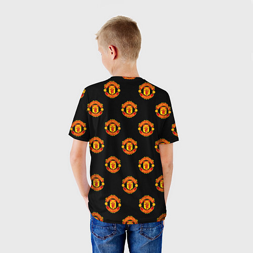 Детская футболка Manchester United Pattern / 3D-принт – фото 4