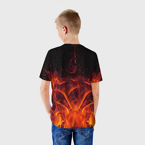 Детская футболка AC/DC Flame / 3D-принт – фото 4