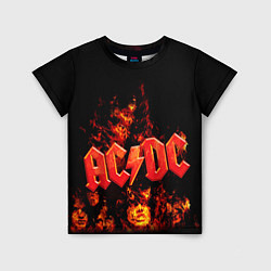 Детская футболка AC/DC Flame