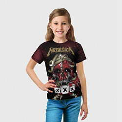 Футболка детская Metallica: XXX, цвет: 3D-принт — фото 2