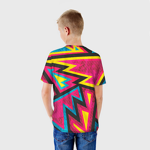 Детская футболка Геометрия / 3D-принт – фото 4