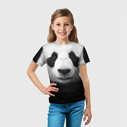 Футболка детская Взгляд панды, цвет: 3D-принт — фото 2