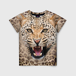 Детская футболка Взгляд леопарда