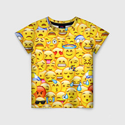 Футболка детская Emoji, цвет: 3D-принт