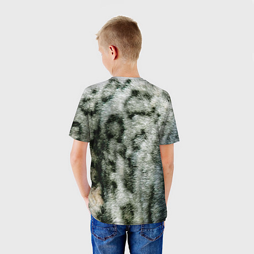 Детская футболка Снежный барс / 3D-принт – фото 4