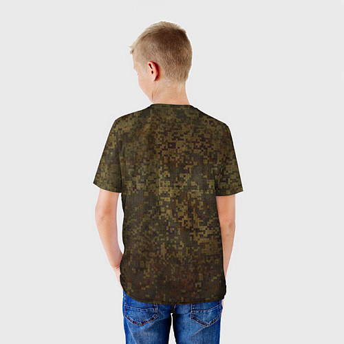 Детская футболка Камуфляж: Россия / 3D-принт – фото 4