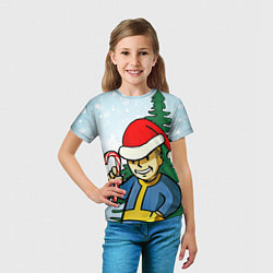 Футболка детская Fallout Christmas, цвет: 3D-принт — фото 2