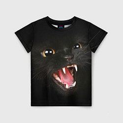 Детская футболка Черный кот