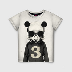 Детская футболка Скелет панды