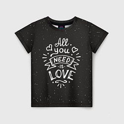 Детская футболка Любовь надпись