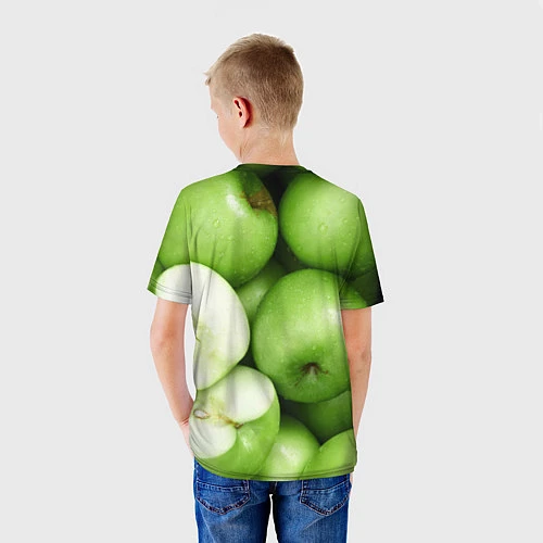 Детская футболка Яблочная / 3D-принт – фото 4