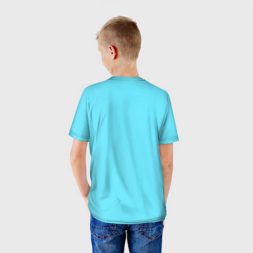 Детская футболка Восьмерка и колибри / 3D-принт – фото 4