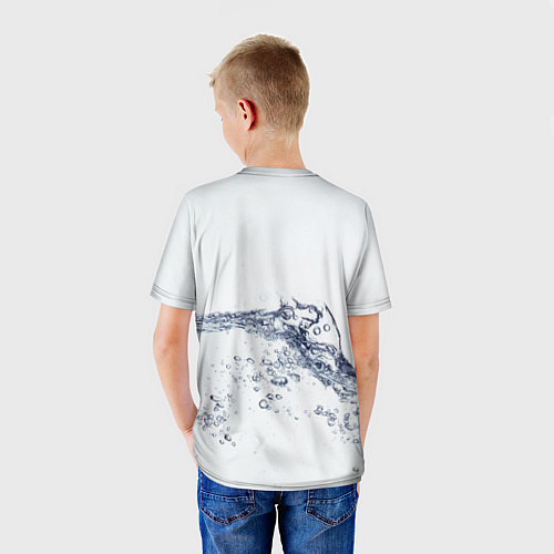 Детская футболка Белая вода / 3D-принт – фото 4