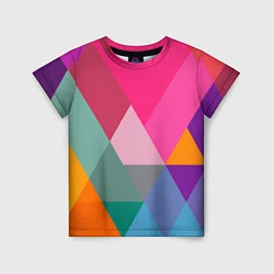 Детская футболка Разноцветные полигоны