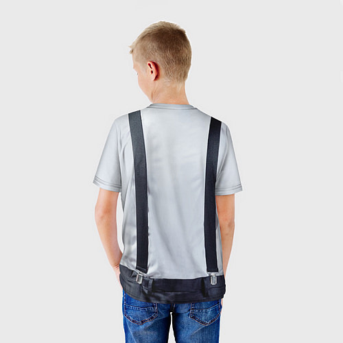 Детская футболка Рубашка с подтяжками / 3D-принт – фото 4