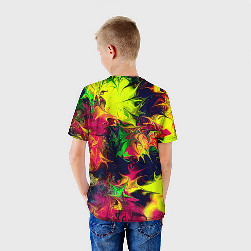 Детская футболка Кислотный взрыв / 3D-принт – фото 4