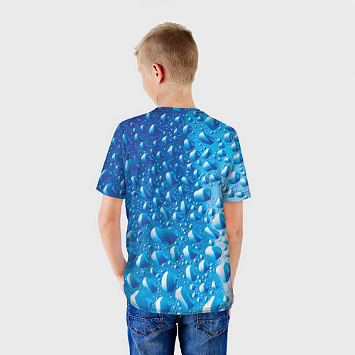 Детская футболка Капли воды / 3D-принт – фото 4