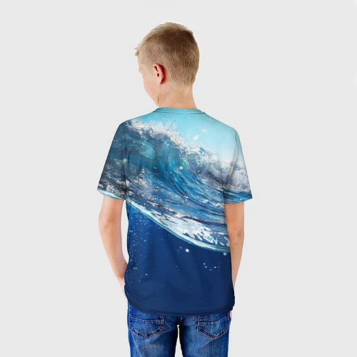 Детская футболка Стихия воды / 3D-принт – фото 4