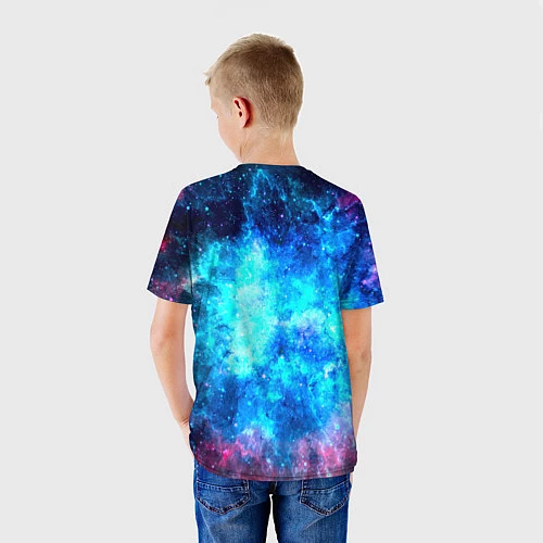 Детская футболка Голубая вселенная / 3D-принт – фото 4