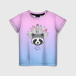 Детская футболка Raccoon: Free Spirit