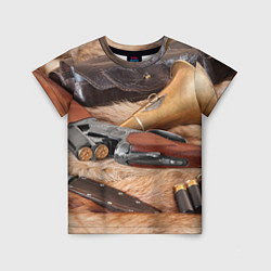 Детская футболка Охотничье снаряжение