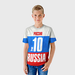 Футболка детская Russia: from 10, цвет: 3D-принт — фото 2