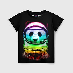 Детская футболка Панда космонавт