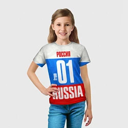 Футболка детская Russia: from 01, цвет: 3D-принт — фото 2