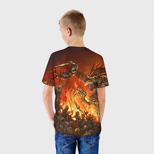 Детская футболка Dark Souls: Fire Dragon / 3D-принт – фото 4