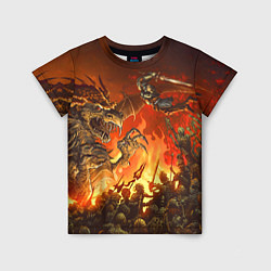Детская футболка Dark Souls: Fire Dragon