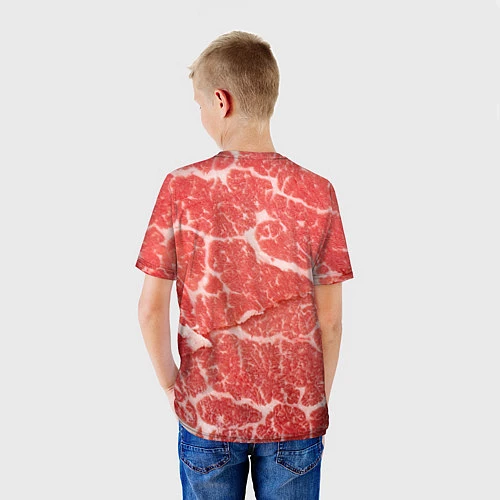 Детская футболка Кусок мяса / 3D-принт – фото 4