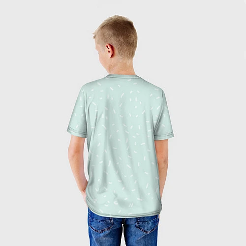 Детская футболка Влюбленные еноты / 3D-принт – фото 4