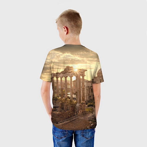 Детская футболка Римское солнце / 3D-принт – фото 4