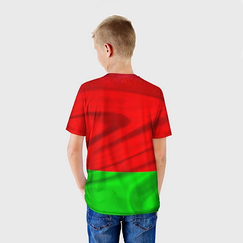 Детская футболка Александр Лукашенко - Беларусь / 3D-принт – фото 4