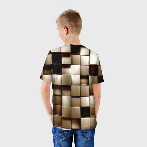 Детская футболка Кубики / 3D-принт – фото 4