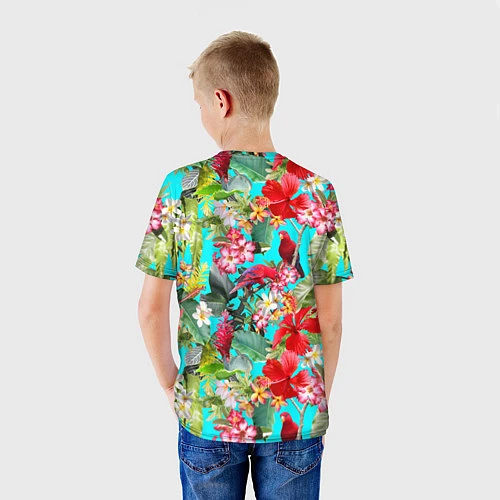 Детская футболка Тропический мир / 3D-принт – фото 4