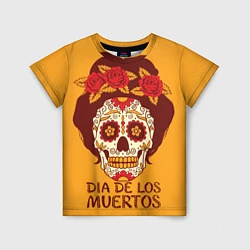 Детская футболка Мексиканский череп