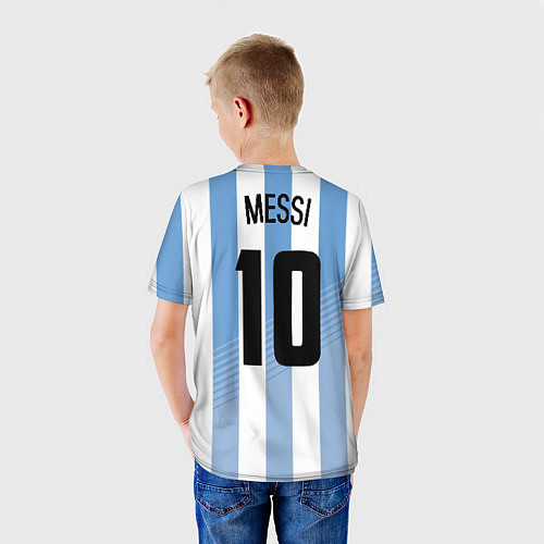 Детская футболка Месси - сборная Аргентины / 3D-принт – фото 4