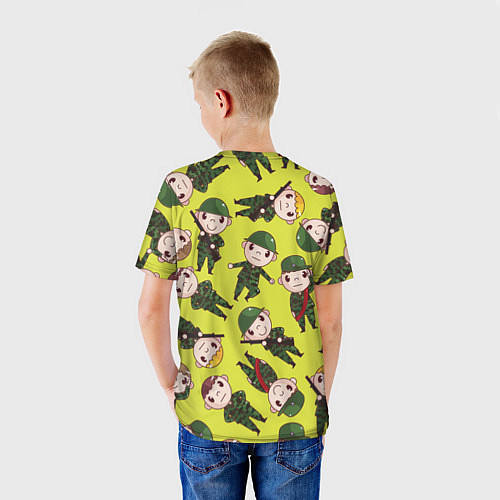 Детская футболка Солдатики в камуфляже / 3D-принт – фото 4