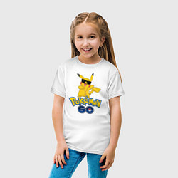 Футболка хлопковая детская Pokemon GO, цвет: белый — фото 2