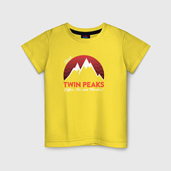 Футболка хлопковая детская Twin Peaks: Pie & Murder, цвет: желтый