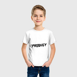 Футболка хлопковая детская The Prodigy логотип, цвет: белый — фото 2