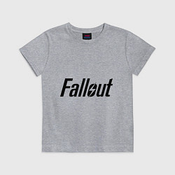 Футболка хлопковая детская Fallout, цвет: меланж
