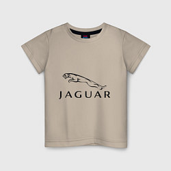 Футболка хлопковая детская Jaguar, цвет: миндальный