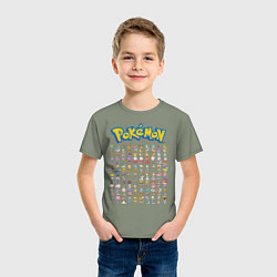 Футболка хлопковая детская Pokemon Heroes, цвет: авокадо — фото 2