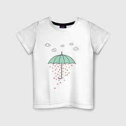 Детская футболка Любовный дождик